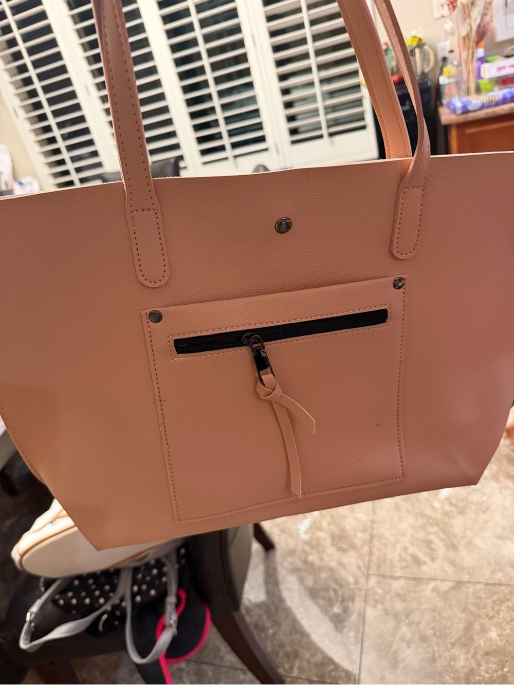 Classic Women's Tote Bag in Blush Pink by